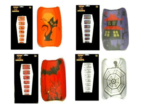 False Nails Halloween Outfit Accessory - Various Designs Pumpkin Cat Witch