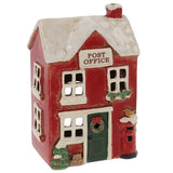 Village Pottery Christmas Collection Tea Light Holder - Post Office