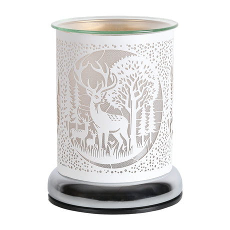 Aroma Electric Wax Melt Burner Touch - White & Gold Deer