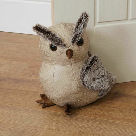 Home Living Door Stop - Beige Owl