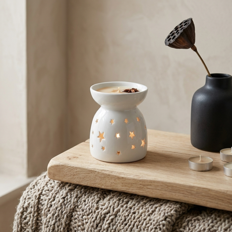 White Ceramic Wax Burner - Various Designs