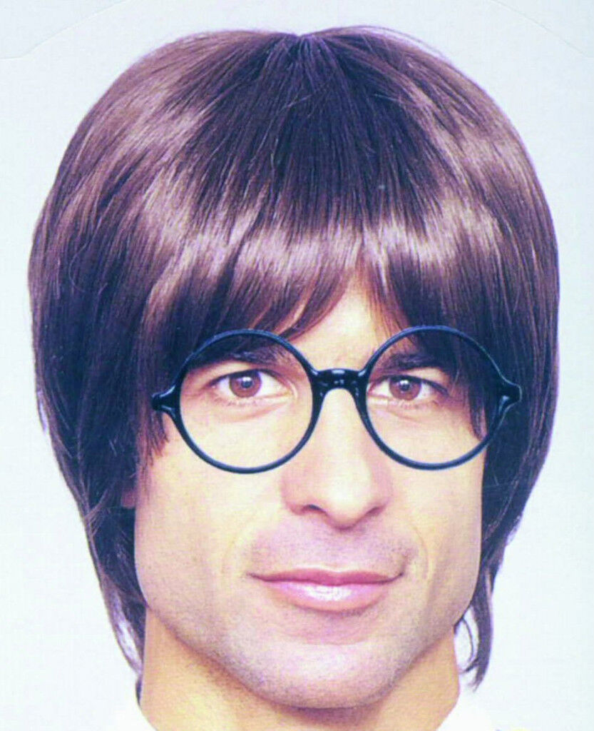Wizard Boy Fancy Dress Wig (Brown)