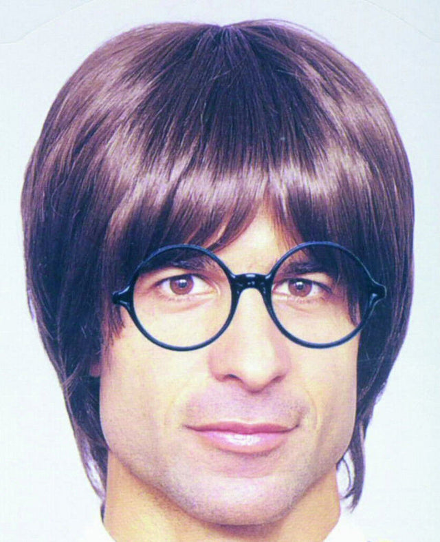 Wizard Boy Fancy Dress Wig (Brown)