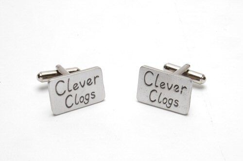 English Pewter Cufflinks - Clever Clogs