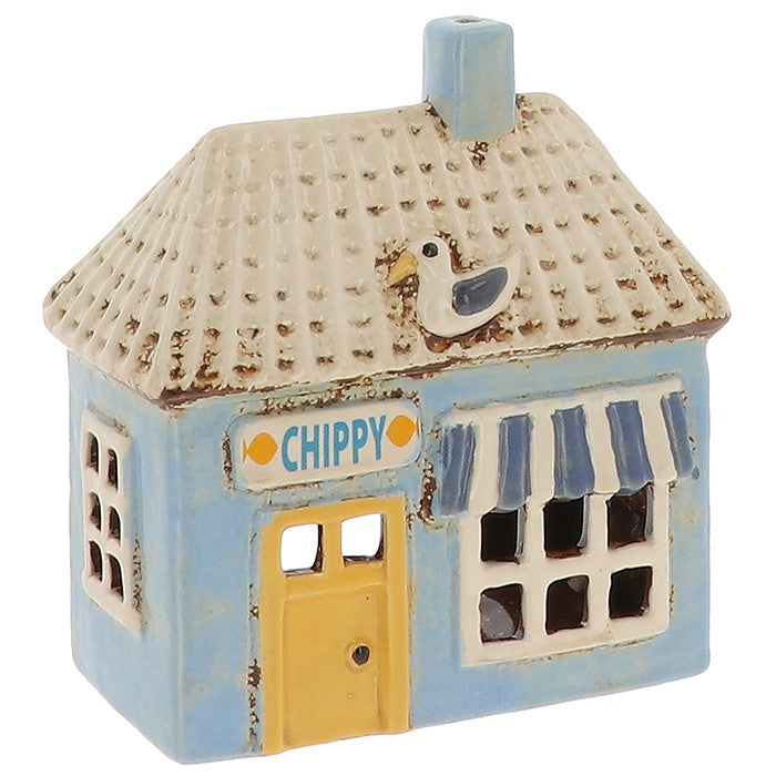 Village Pottery Tea Light Holder - The Chip Shop