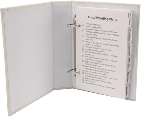 Amore Cream Suede Wedding Planner