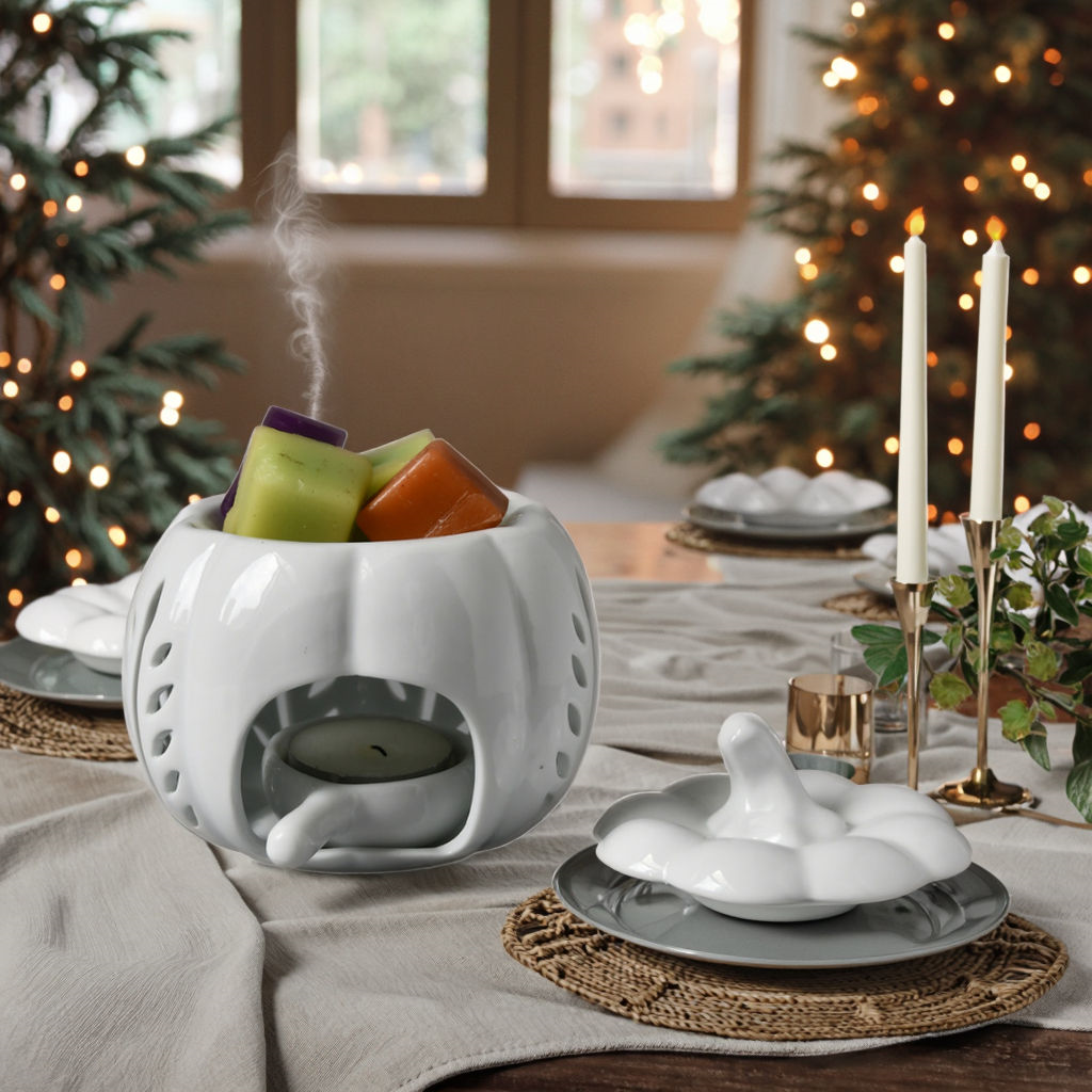 Decorative Pumpkin Tealight Wax Melt Burner