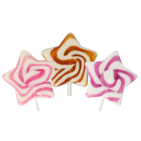 The Natural Candy Shop Swirl Star Lollipop (Triple Pack)