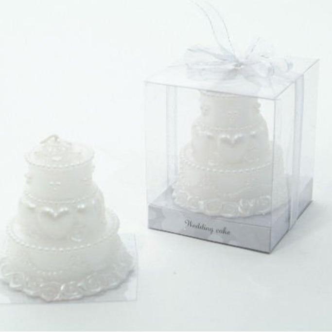 Wedding Candle Favour - Wedding Cake