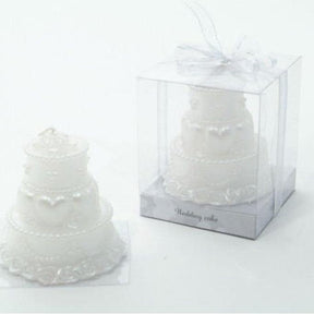 Wedding Candle Favour - Wedding Cake