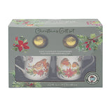 Christmas Mug & Chocolate Bomb Gift Set for 2 - Winter Robin