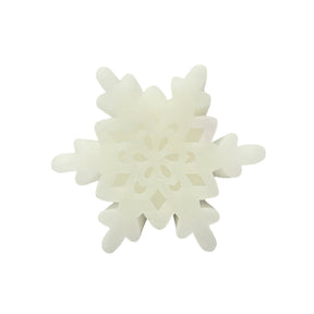 Christmas Silver Sparkle Snowflake LED Candle