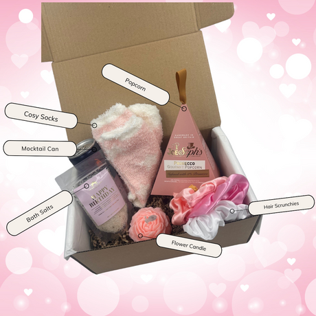 Pink Birthday Mega Treat Box Gift Hamper 