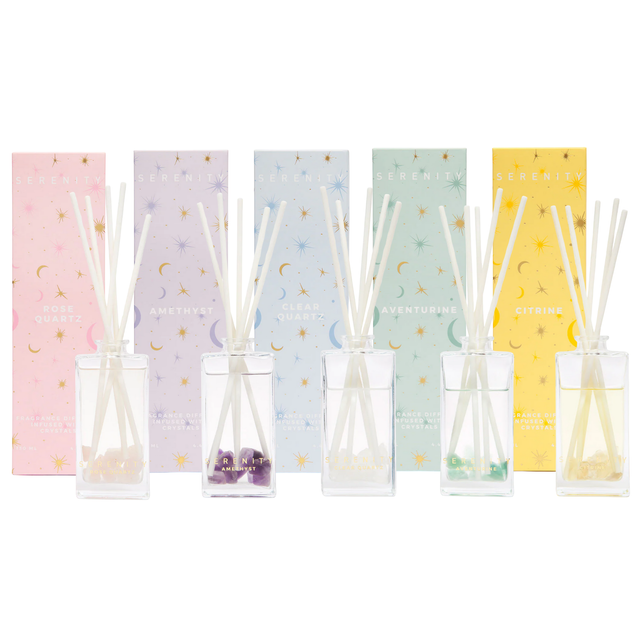 Crystal 130ml diffuser - various crystals