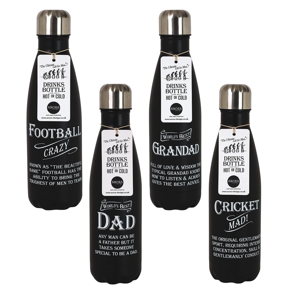 Ultimate Man Gift Water Bottle - Various Designs