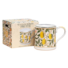 William Morris Mug with Candle Set - Fruits