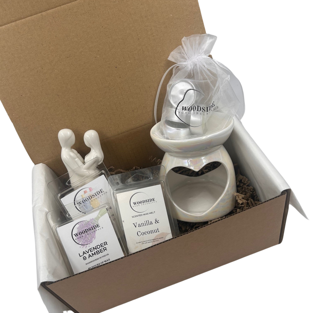 Love White & Gold Wedding Anniversary Fragrance Gift Box Treat Box	