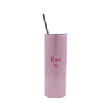 Pink Stainless Steel Drink Bottle Women - Personalised Name / Custom Text