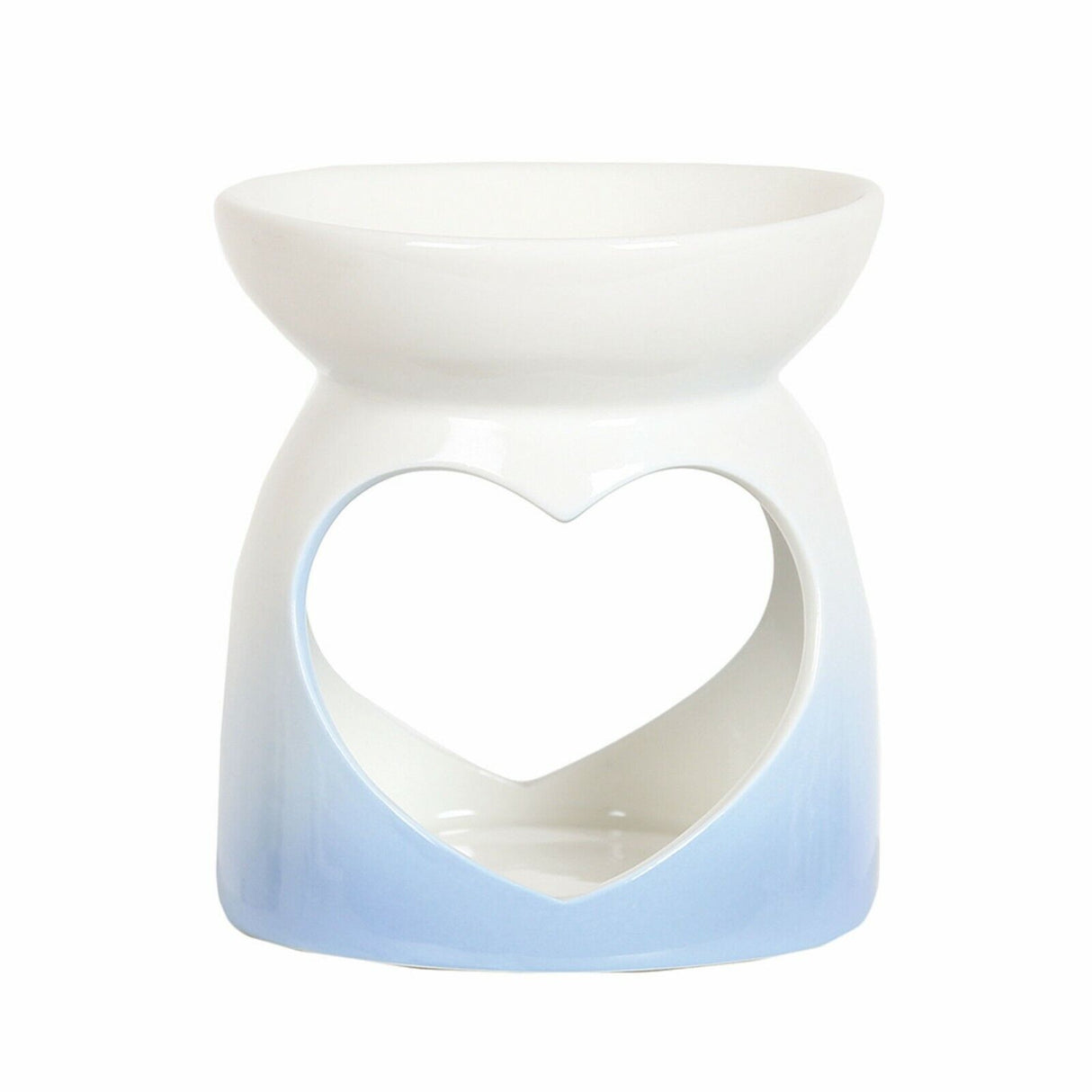 blue tealight wax melt burner 
