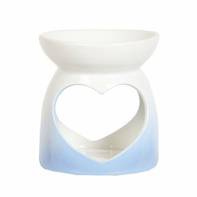blue tealight wax melt burner 