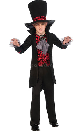 Childs Vampire Lord Halloween Fancy Dress Costume Age 5-7 Years