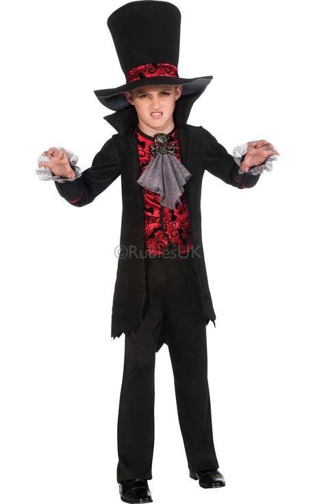Childs Vampire Lord Halloween Fancy Dress Costume Age 5-7 Years
