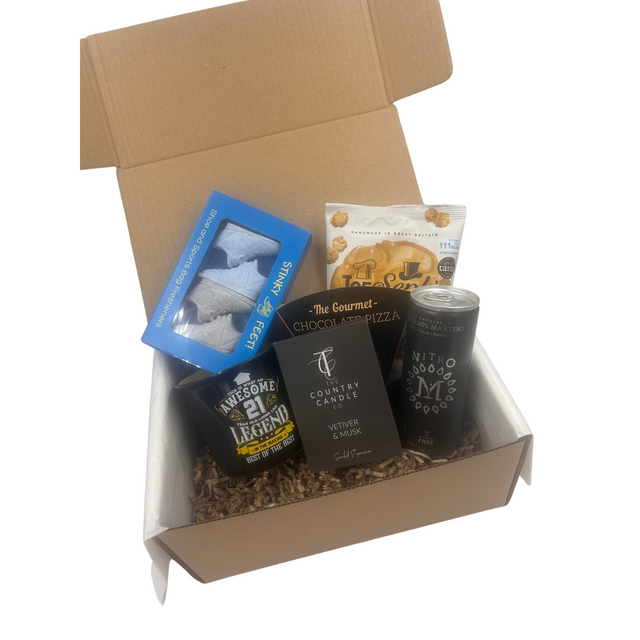 21st Birthday Mens Gift Treat Box 