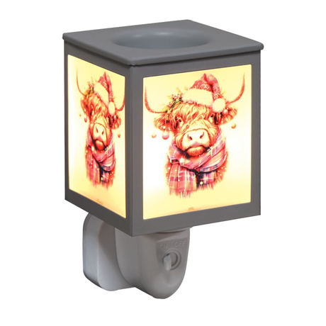 Christmas Aroma Electric Plug In Wax Melter - Christmas Highland Cow