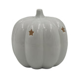 Woodside Home Living White Pumpkin Tea Light Holder