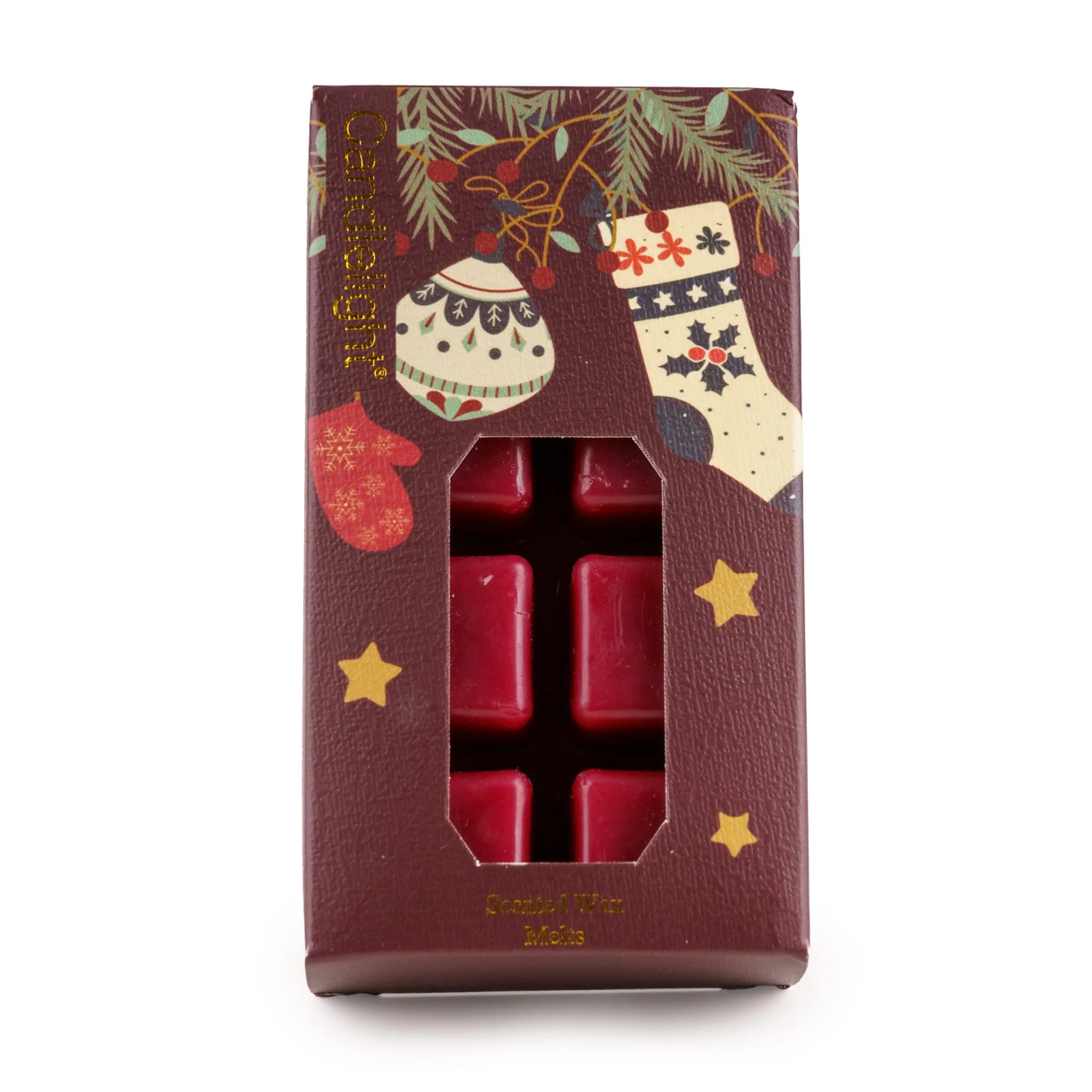 Candlelight 8 Pack Wax Melts - Christmas Stockings and Baubles