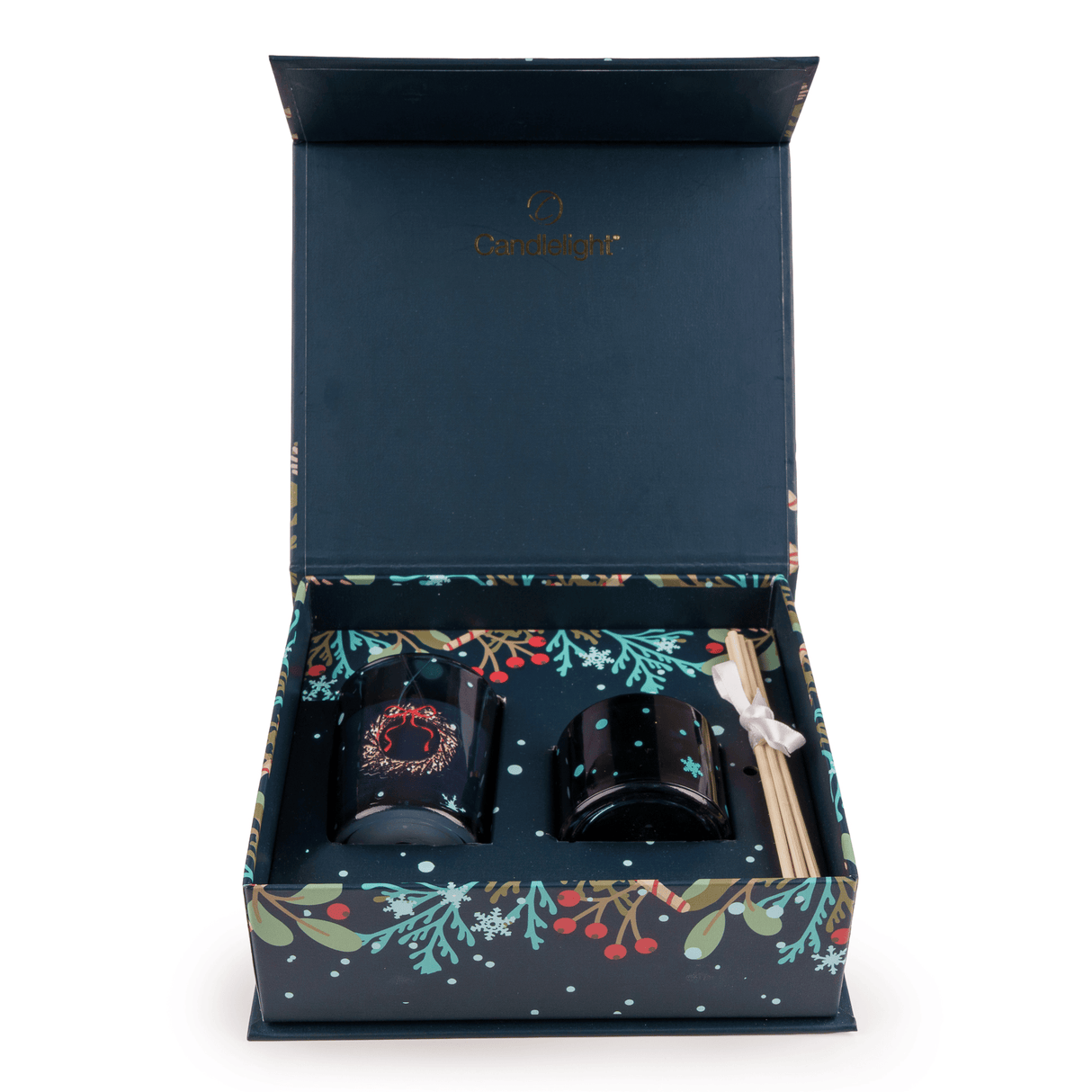Candlelight Votive & Reed Diffuser Gift Set - Christmas Trees