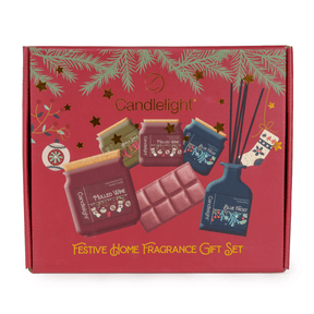 Candlelight Candle & Diffuser Gift Set - Festive Florals