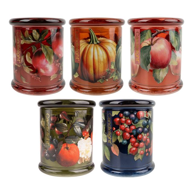 Candlelight Large Glass Jar Candles Autumn Winter Collection