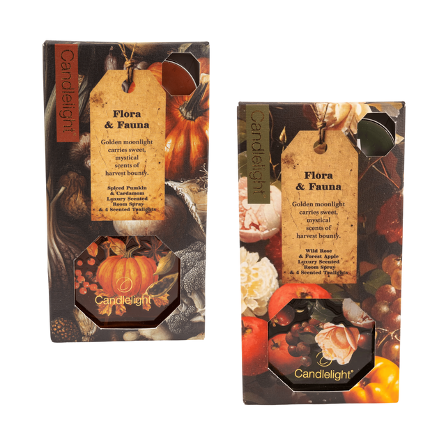 Candlelight Autumnal Room Spray & Tealight Gift Set - Various Fragrances
