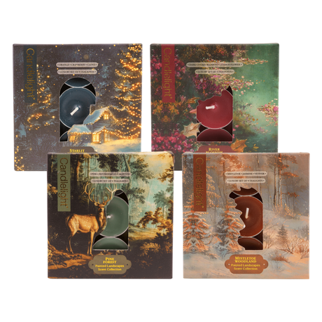 Candlelight Set of 9 Tealights - Luxury Christmas Collection