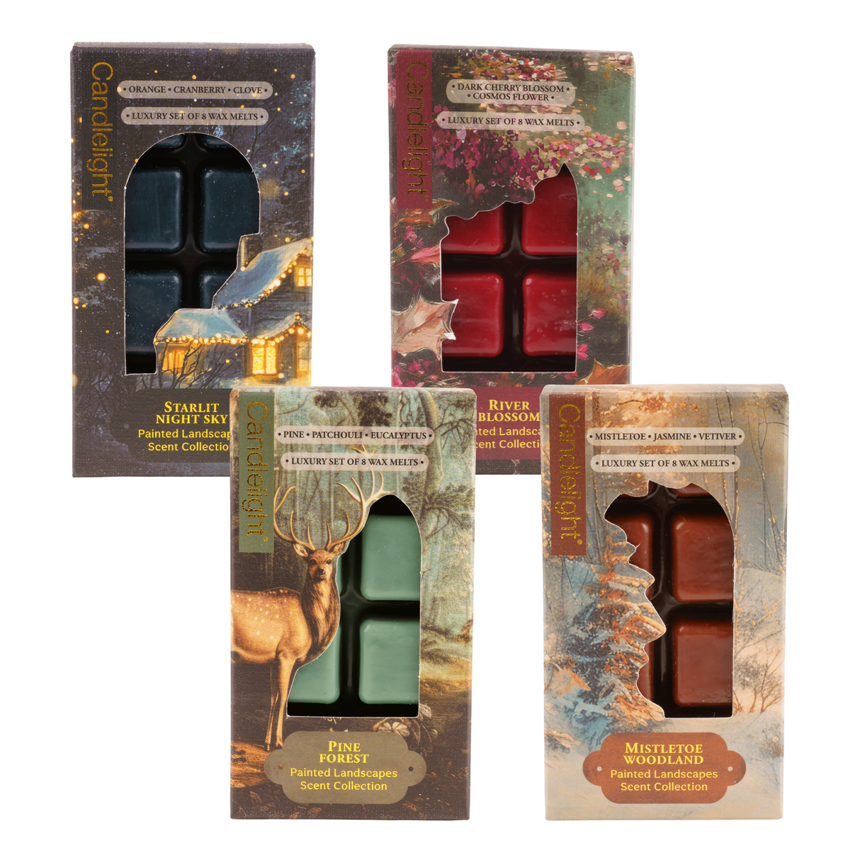 Candlelight 8 Pack Wax Melts - Luxury Christmas Collection
