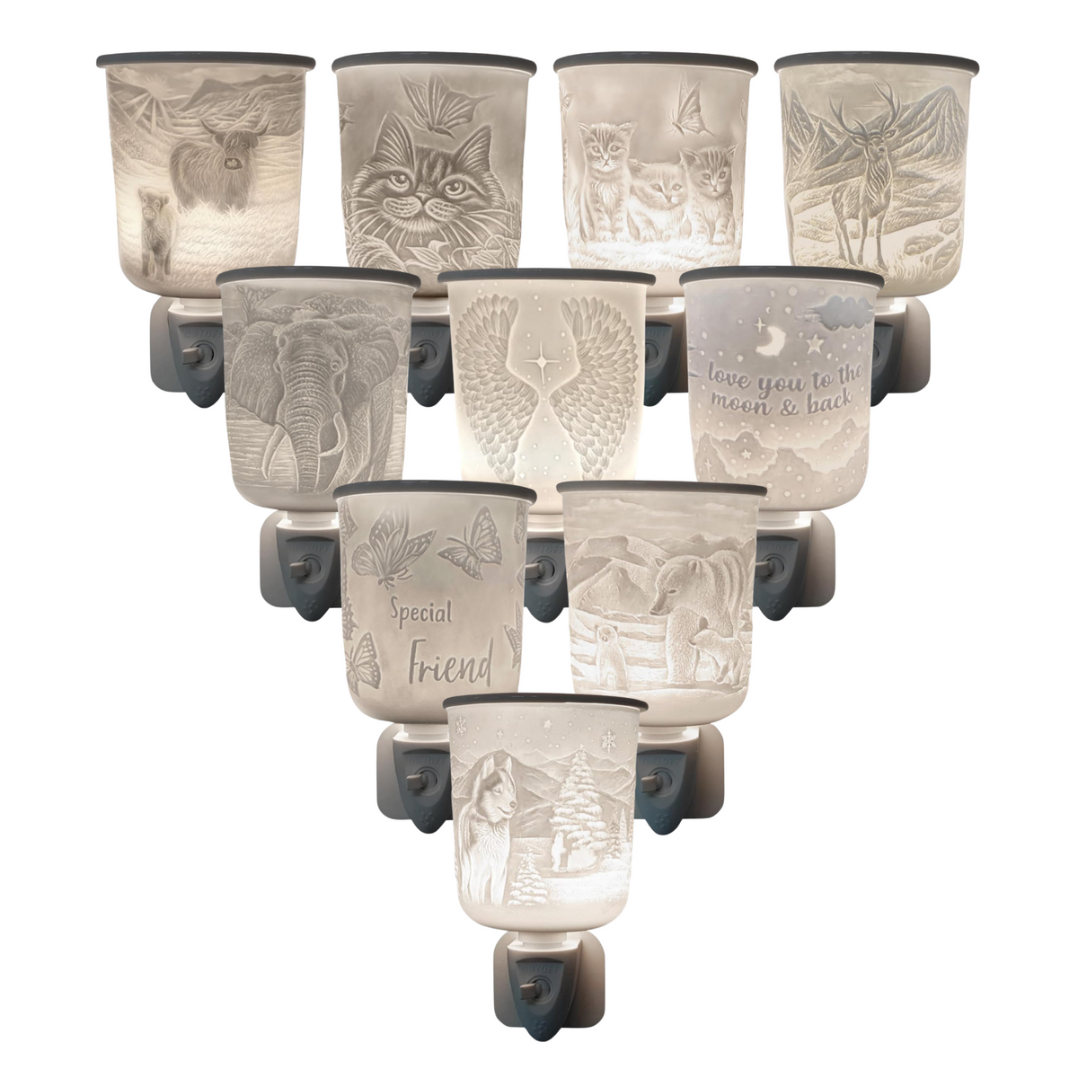 Cello Porcelain Plug In Electric Wax Melt Warmer - Various Designs