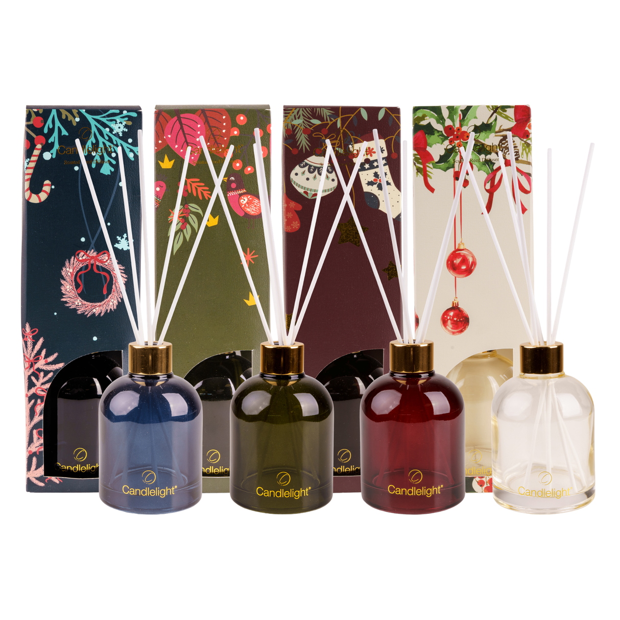 Candlelight 200ml Reed Diffuser - Festive Florals Christmas Collection