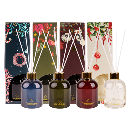 Candlelight 200ml Reed Diffuser - Festive Florals Christmas Collection