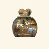 The English Soap Company Occasions Mini Heart Shaped Soap Bars - Best Dad Ever