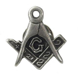 English Pewter Tie Pin or Lapel Badge - Masonic
