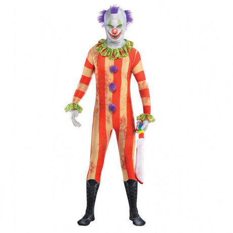 Kids Clown Party Suit Halloween Fancy Dress Costume - Various Sizes