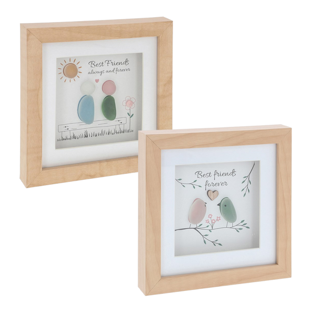 Pebble Glass Plaque - Friendship Collection