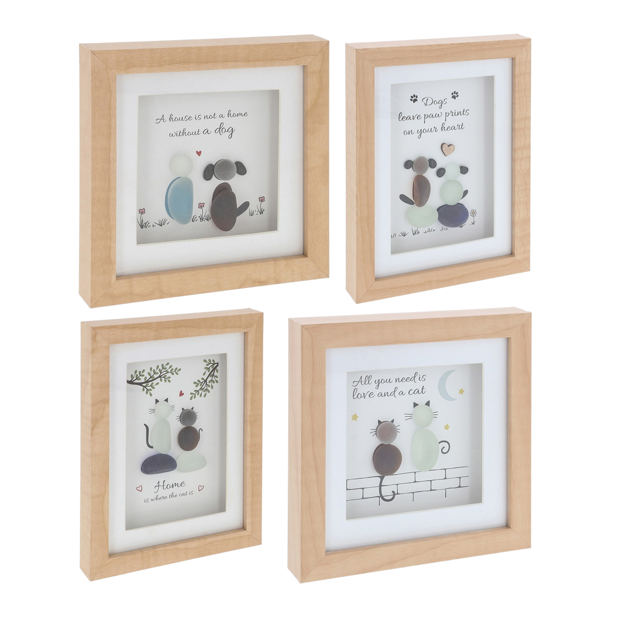 Pebble Glass Plaque - Pet Collection