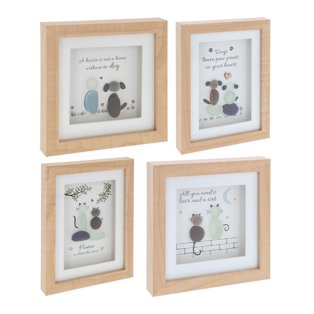 Pebble Glass Plaque - Pet Collection