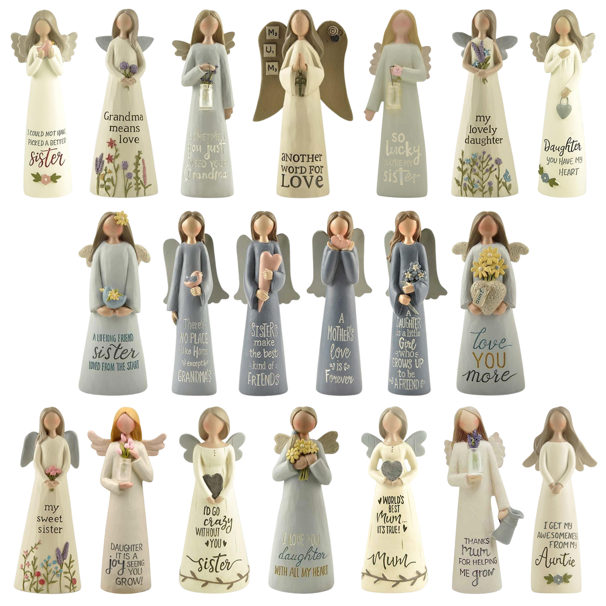 Feather & Grace Angel Figurine - Female Relations