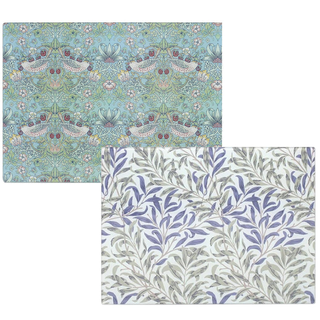 William Morris Glass Chopping/Cutting Board - Various Designs