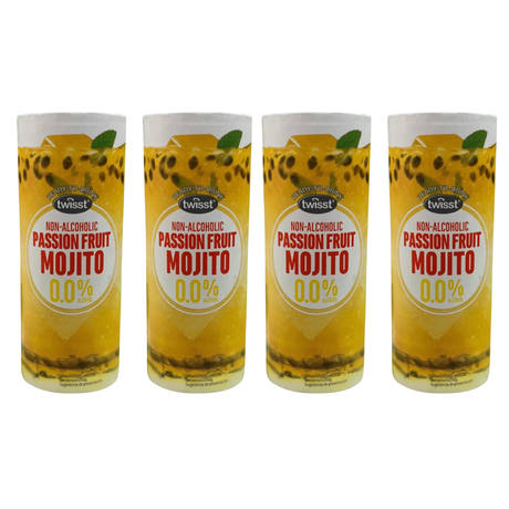 Twisst Non Alcoholic Cocktail - Passionfruit Mojito (4 Pack)