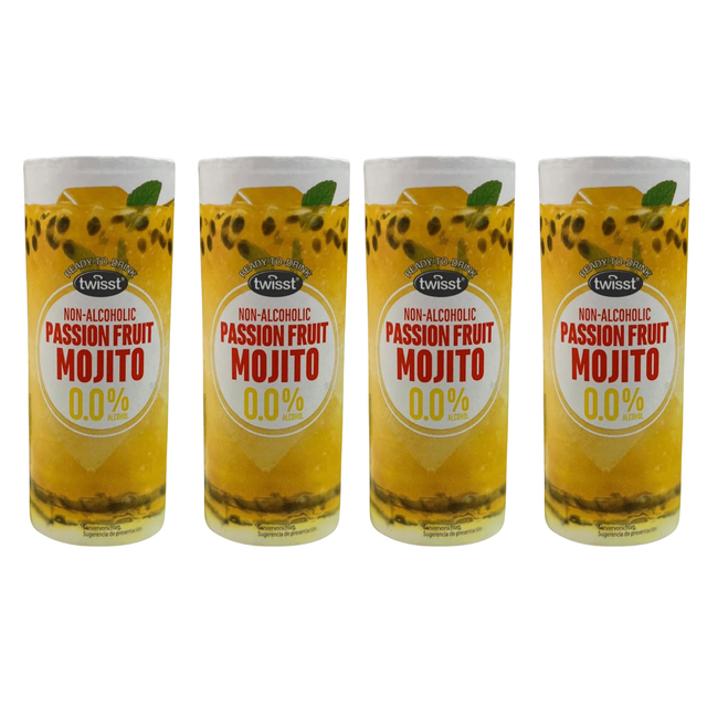 Twisst Non Alcoholic Cocktail - Passionfruit Mojito (4 Pack)