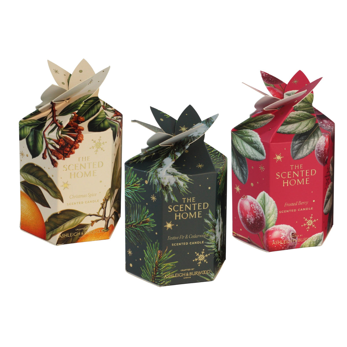 Ashleigh & Burwood Christmas Scented Home Candle - Various Festive Fragrances